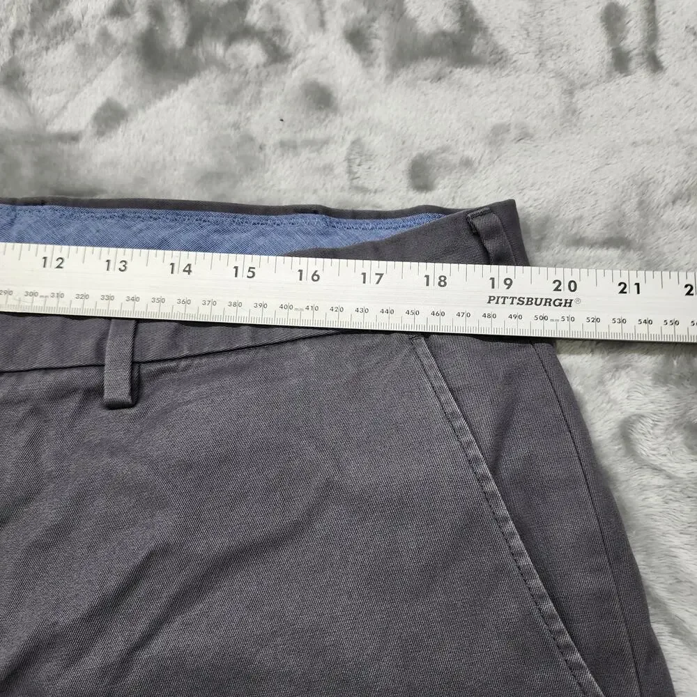 J.Crew Pants Mens 38W Gray Classic‎ Bowery Chino Straight Cotton Preppy Office